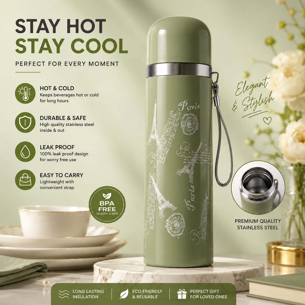 Premium Insulated Water Bottle