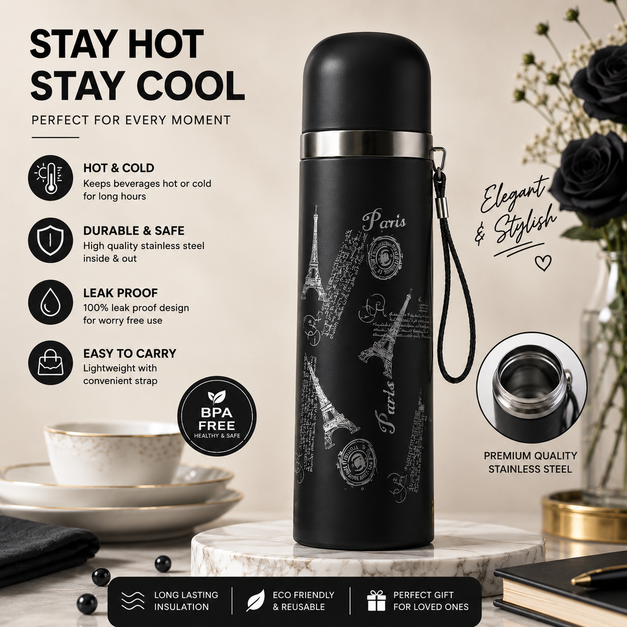 Premium Insulated Water Bottle