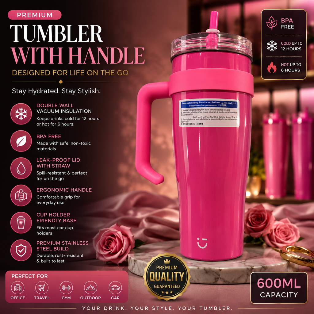 Premium Tumbler with Handle