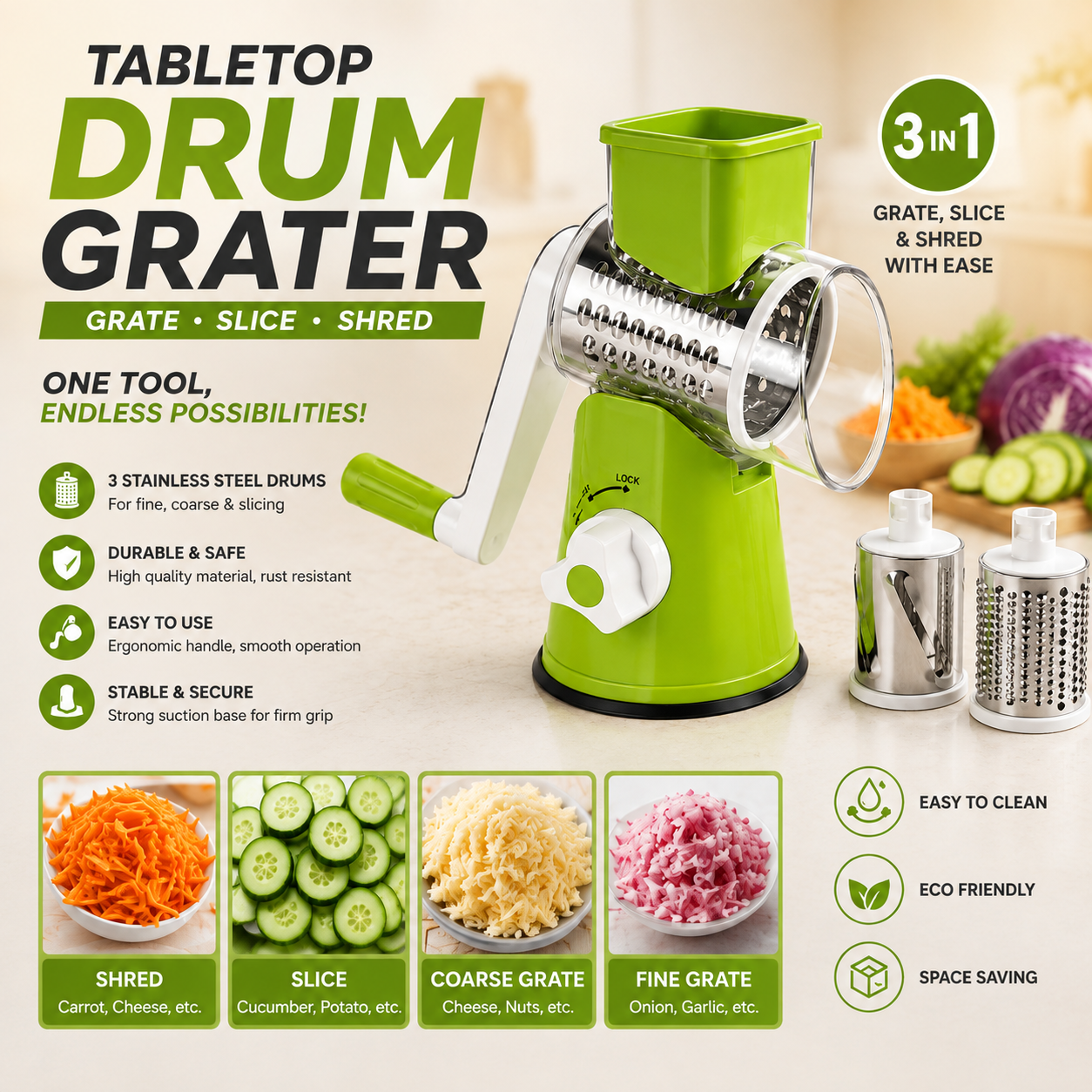 3-in-1 Kitchen Grater